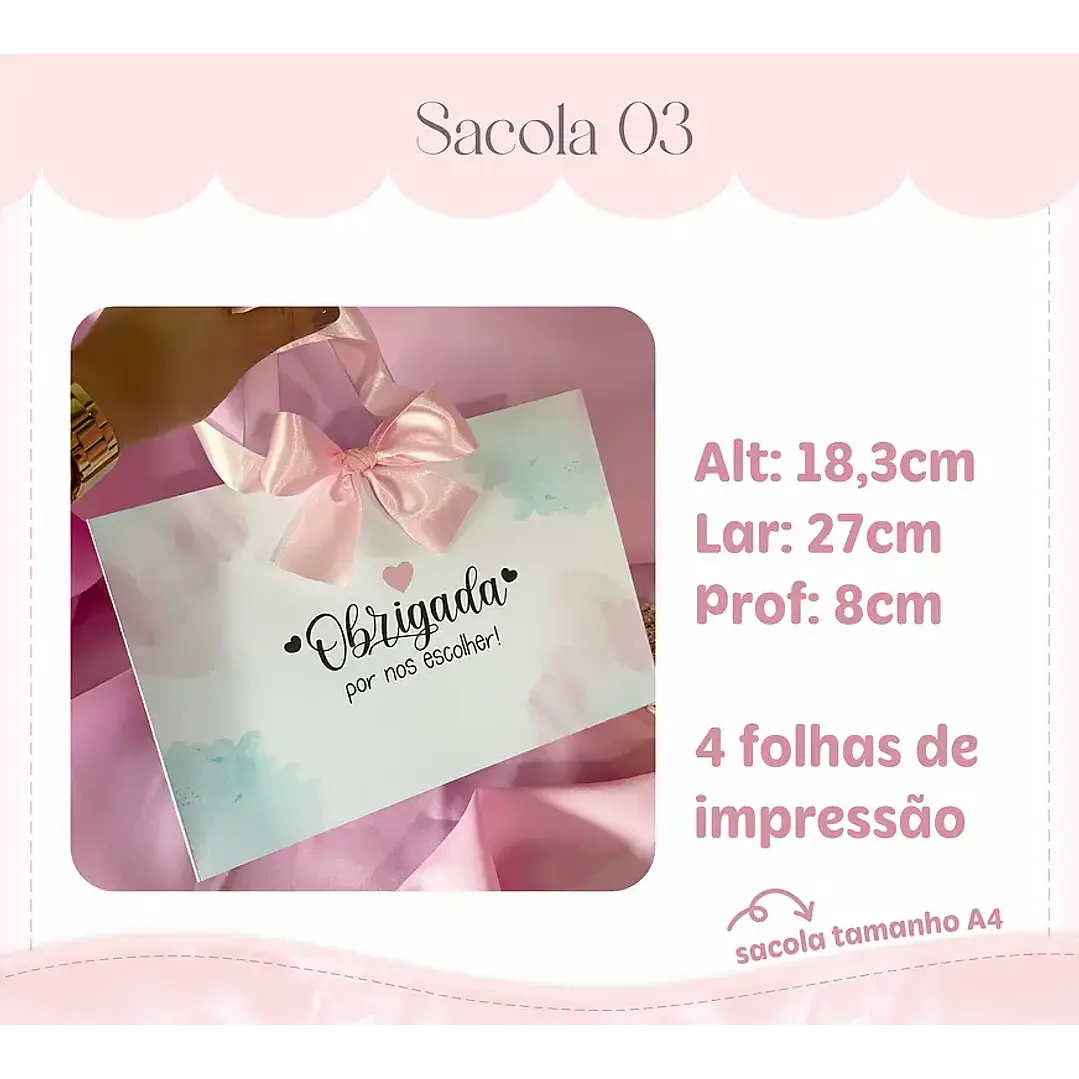 Arquivo de Corte Kit 7 Sacolas (Leia a Descrição) 4