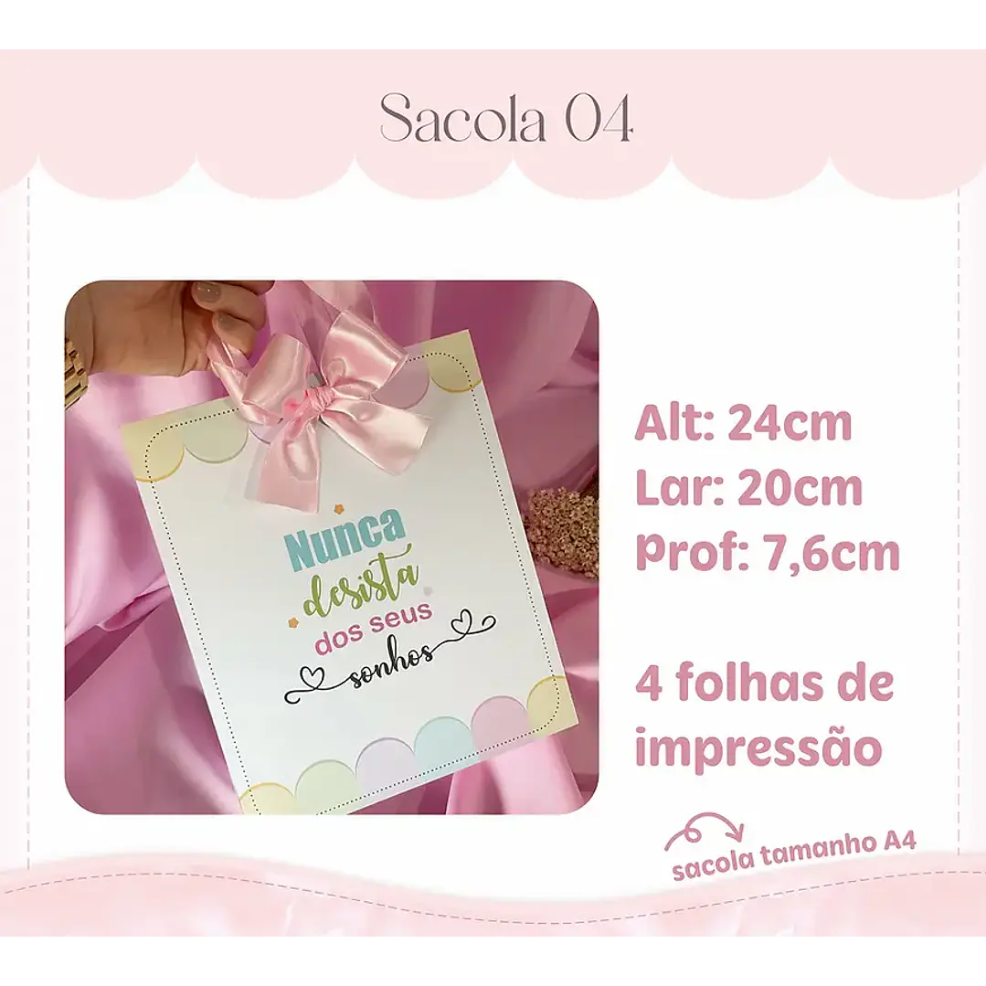 Arquivo de Corte Kit 7 Sacolas (Leia a Descrição) 6