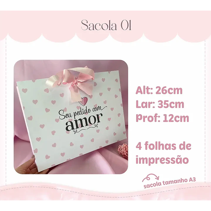 Arquivo de Corte Kit 7 Sacolas (Leia a Descrição) 8
