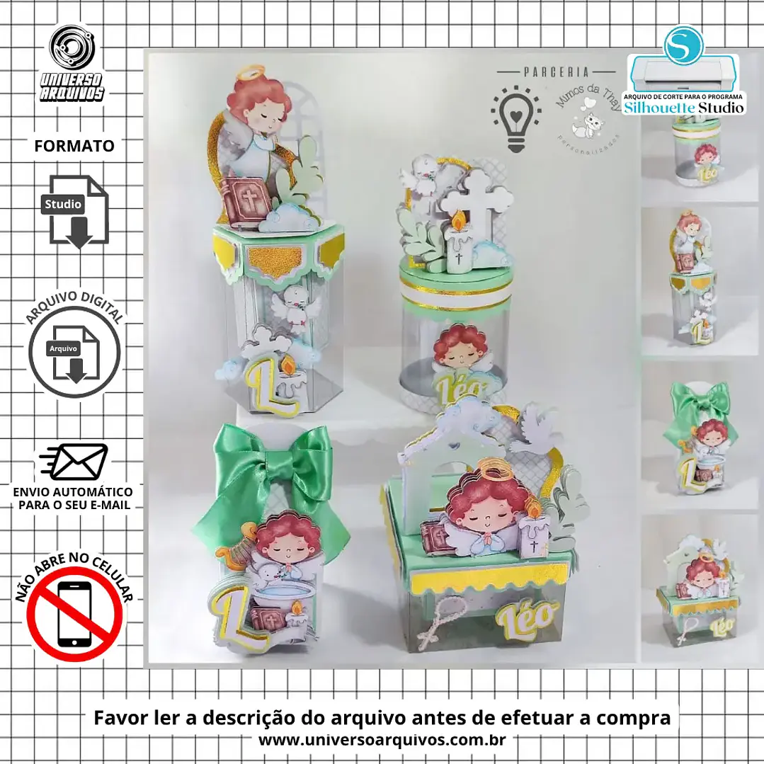 Arquivo de Corte Kits Batizado  (Leia a Descrição) 1