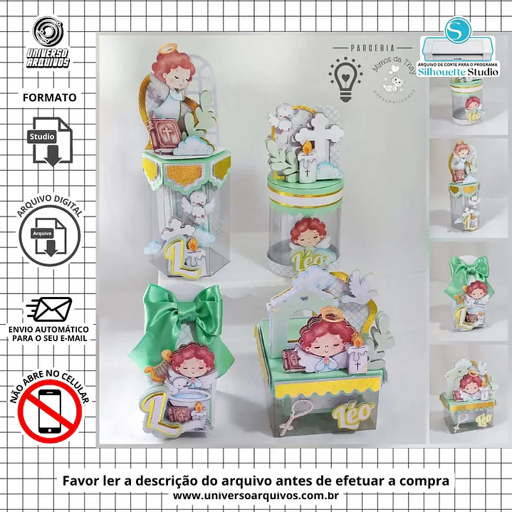 Arquivo de Corte Kits Batizado  (Leia a Descrição) 1