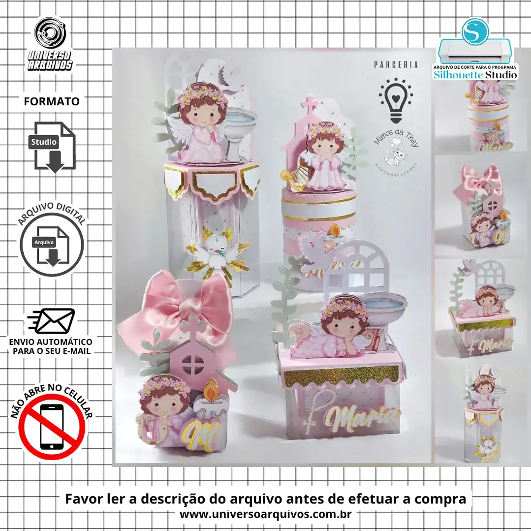 Arquivo de Corte Kits Batizado (Leia a Descrição) 1