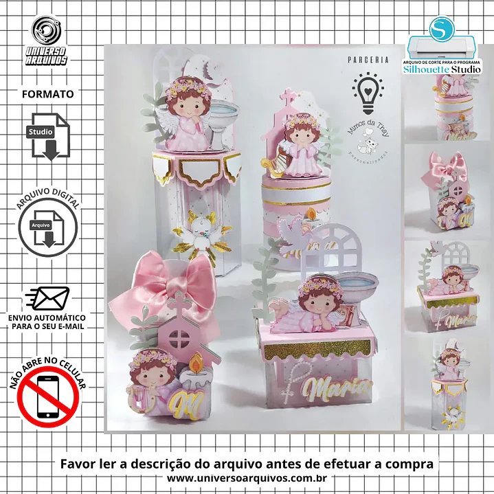 Arquivo de Corte Kits Batizado (Leia a Descrição) 1