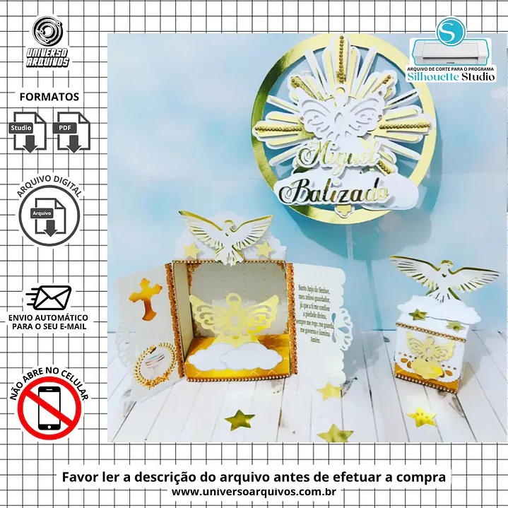 Arquivo de Corte Kits Batizado (Leia a Descrição) 1