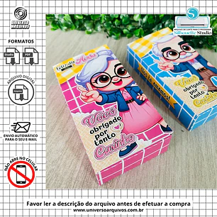 Arquivo de Corte Caixa Bis dia dos Avós (Leia a Descrição)