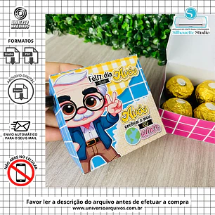 Arquivo de Corte Caixa Multiuso dia dos Avós (Leia a Descrição)