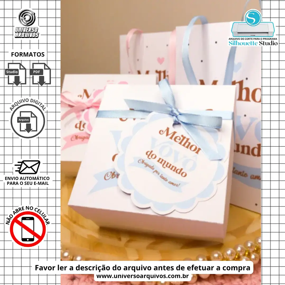 Arquivo de Corte Caixa Sabonete dia dos Avós (Leia a Descrição) 1