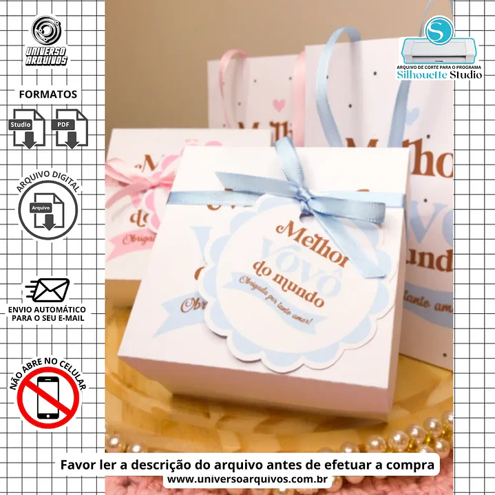 Arquivo de Corte Caixa Sabonete dia dos Avós (Leia a Descrição) 1