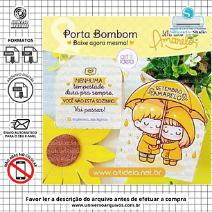 Arquivo de Corte Porta Bombom Setembro Amarelo (Leia a Descrição)