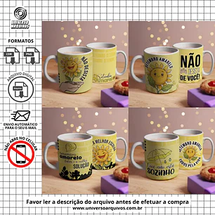 Arquivo Digital Canecas Setembro Amarelo (Leia a Descrição)