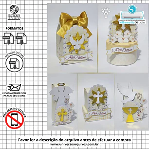 Arquivo de Corte Kits Batizado Menino (Leia a Descrição)
