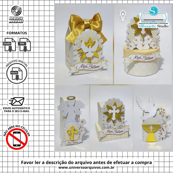 Arquivo de Corte Kits Batizado Menino (Leia a Descrição) 1
