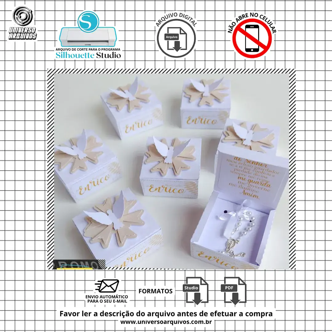 Arquivo de Corte Kits Batizado Menino (Leia a Descrição) 1