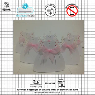 Arquivo de Corte Caixa Vestido Batizado (Leia a Descrição)