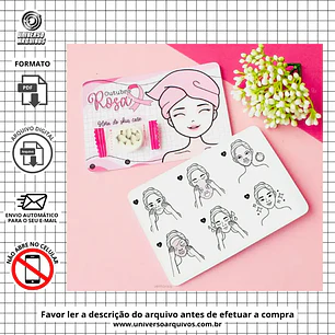 Arquivo de Corte Card Skin Care Outubro Rosa (Leia a Descrição)