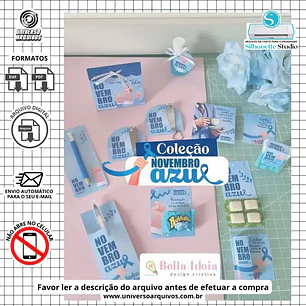 Arquivo de Corte Coleção Novembro azul (Leia a Descrição)