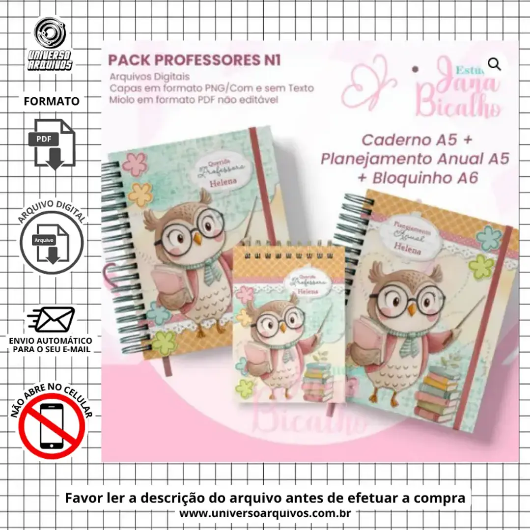 Arquivo Digital Pack Encadernação Dia dos Professores (Leia a Descrição) 1