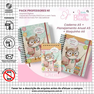 Arquivo Digital Pack Encadernação Dia dos Professores (Leia a Descrição)