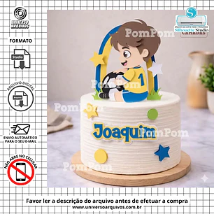Arquivo de Corte Topo de Bolo Futebol (Leia a Descrição)