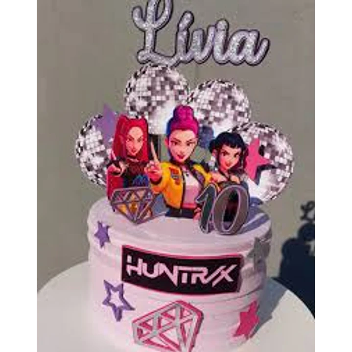 Arquivo de Corte Topo de Bolo Guerreiras do K-Pop (Leia a Descrição) 1