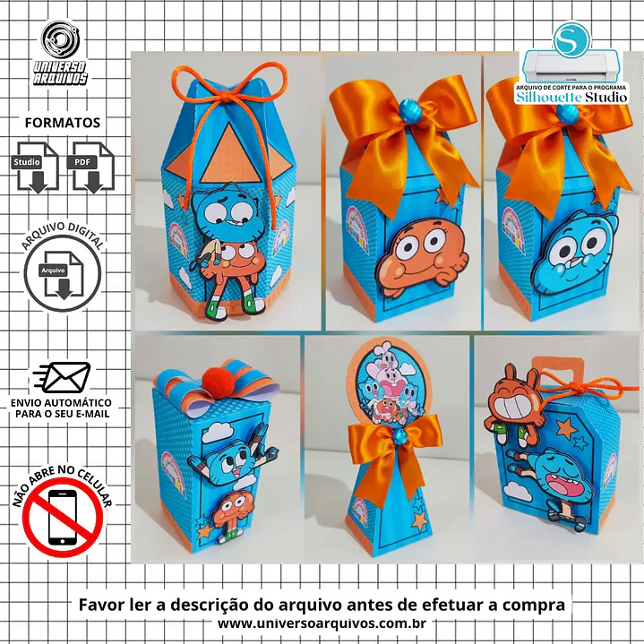 Arquivo de Corte Gumball (Leia a Descrição) 1