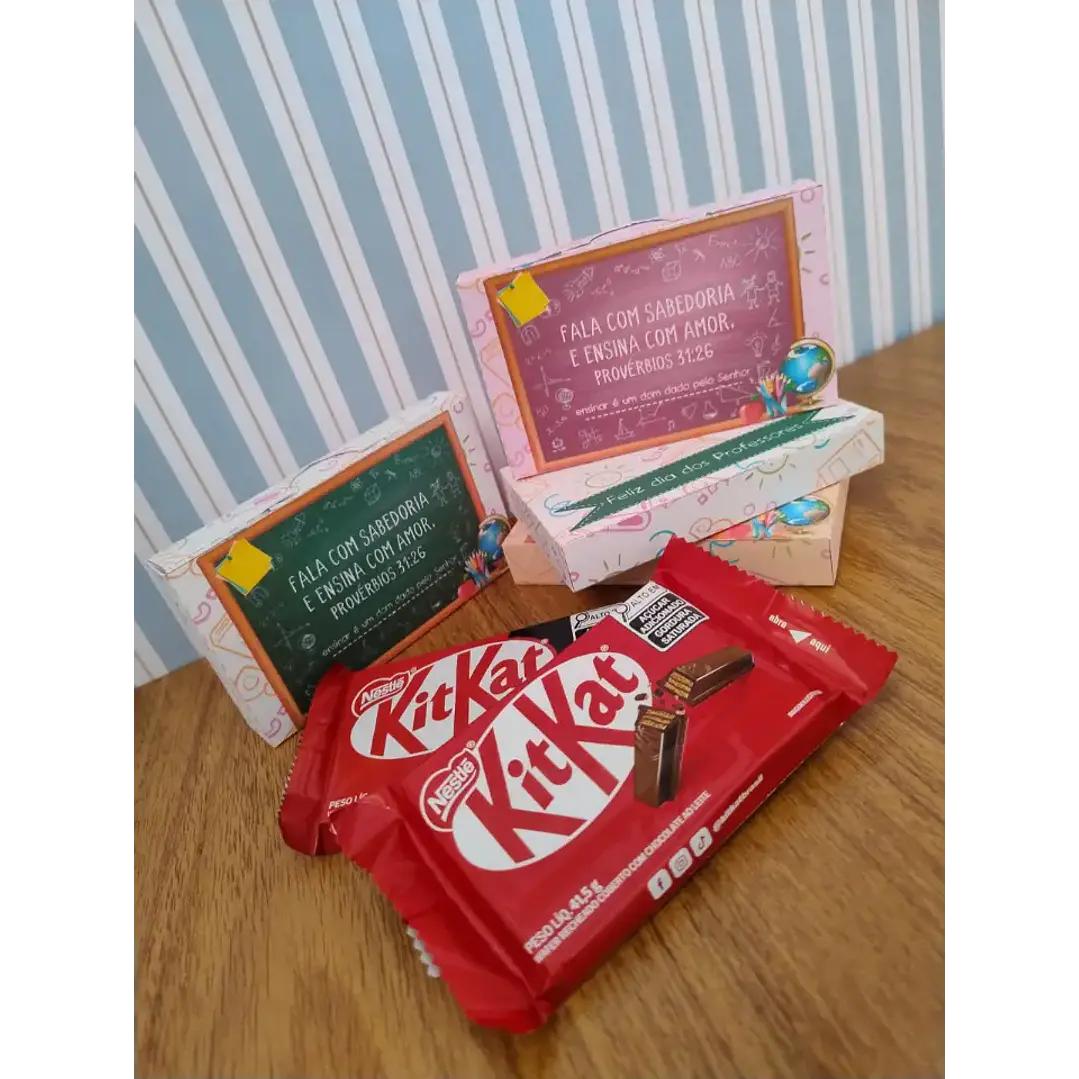 Arquivo de Corte Porta Kit Kat Dia dos Professores (Leia a Descrição) 1