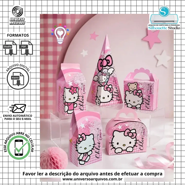 Arquivo de Corte Hello Kitty (Leia a Descrição) 1