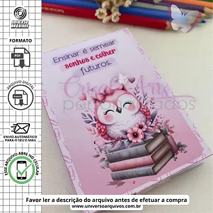Arquivo de Corte Porta Bloquinho Dia dos Professores (Leia a Descrição)