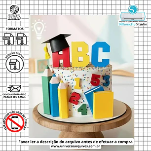 Arquivo de Corte Topo Formatura ABC (Leia a Descrição)