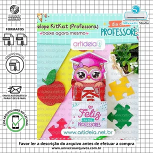 Arquivo de Corte Porta Kit kat Dia dos Professores (Leia a Descrição)