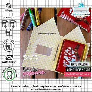 Arquivo de Corte Porta Kit kat Dia dos Professores (Leia a Descrição)