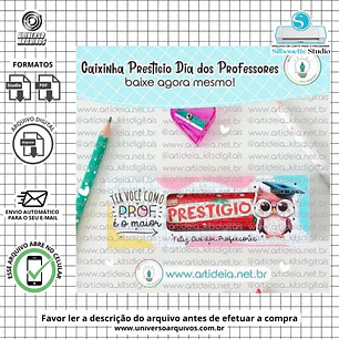 Arquivo de Corte Caixa Prestigio Dia dos Professores (Leia a Descrição)