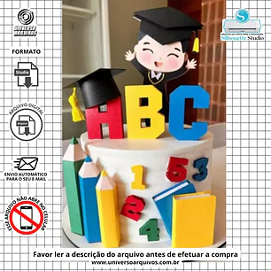Arquivo de Corte Topo Formatura ABC (Leia a Descrição)