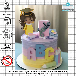 Arquivo de Corte Topo Formatura ABC (Leia a Descrição)