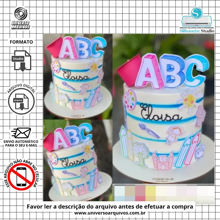 Arquivo de Corte Topo FORMATURA ABC (Leia a Descrição) 1