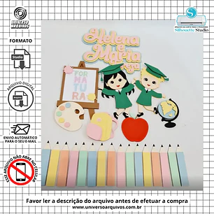 Arquivo de Corte Topo FORMATURA ABC  (Leia a Descrição)