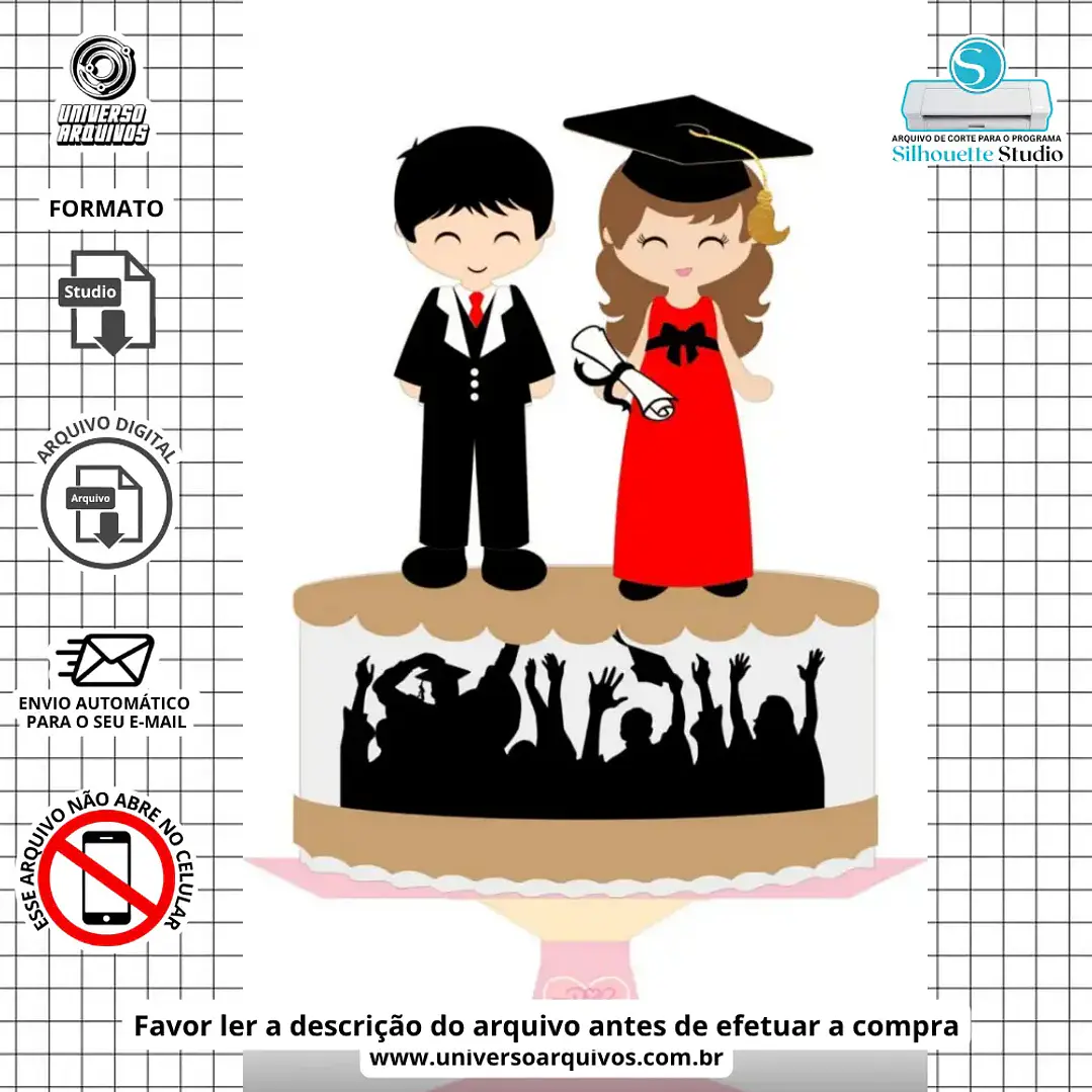 Arquivo de Corte Topo FORMATURA (Leia a Descrição) 1