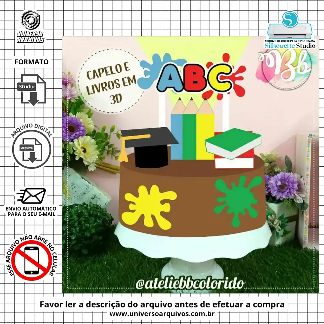 Arquivo de Corte Topo Formatura (Leia a Descrição) 1