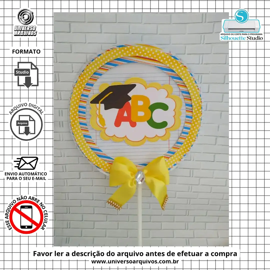 Arquivo de Corte Topo Formatura (Leia a Descrição) 1