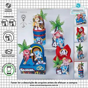 Arquivo de Corte  Sonic (Leia a Descrição)