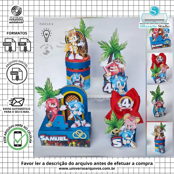 Arquivo de Corte  Sonic (Leia a Descrição) 1