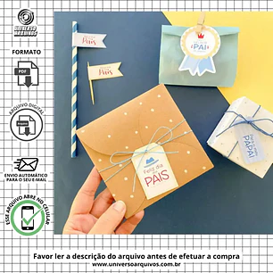 Arquivo de Corte Tags Dia dos Pais (Leia a Descrição)