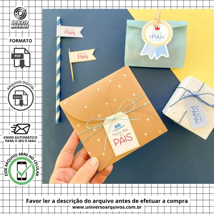 Arquivo de Corte Tags Dia dos Pais (Leia a Descrição) 1