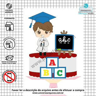 Arquivo de Corte Topo Formatura  (Leia a Descrição)