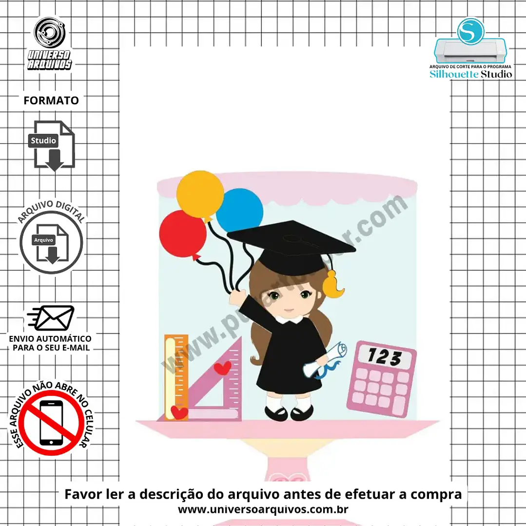 Arquivo de Corte Topo Formatura  (Leia a Descrição) 1
