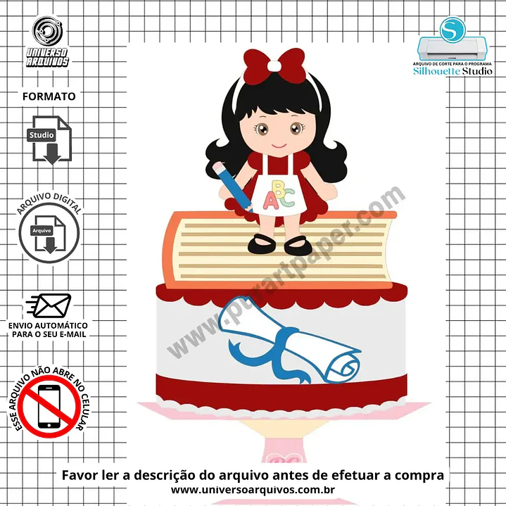 Arquivo de Corte Topo Formatura (Leia a Descrição) 1