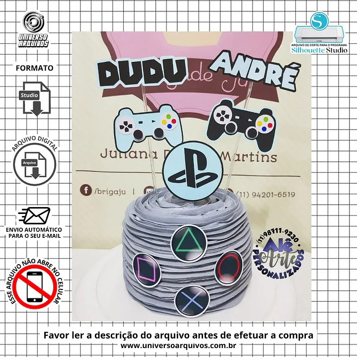 Arquivo de Corte Topo Vídeo Game (Leia a Descrição) 1