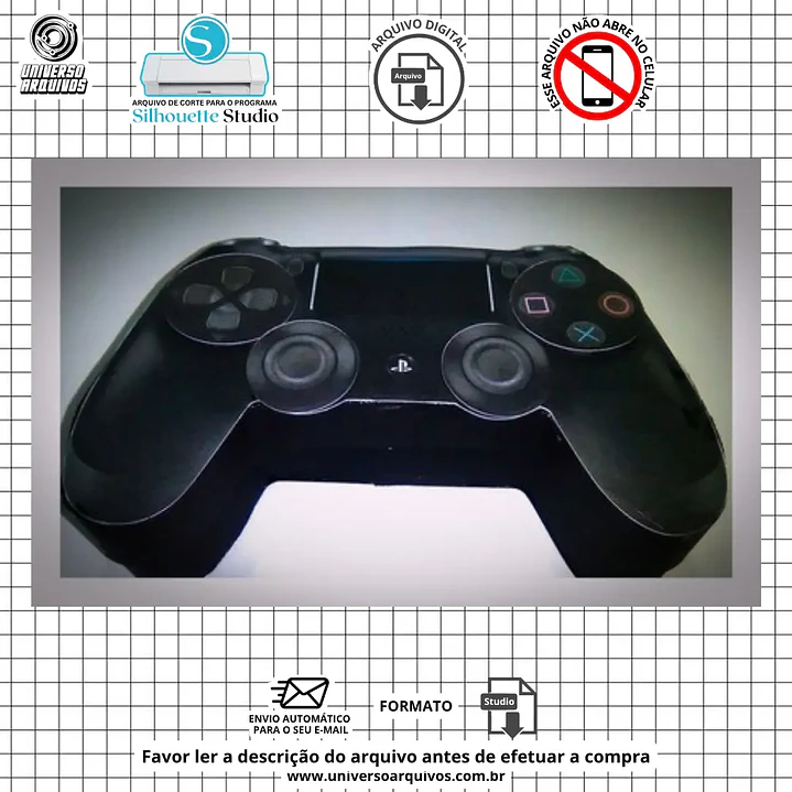 Arquivo de Corte Caixa Controle Play Station (Leia a Descrição) 1
