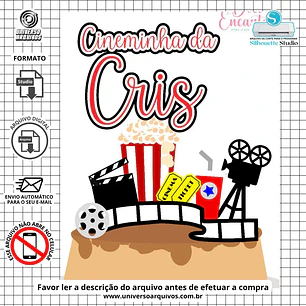 Arquivo de Corte Topo Cineminha (Leia a Descrição)