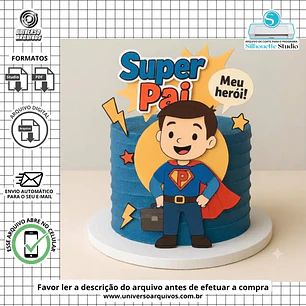 Arquivo de Corte Topo Super Pai Dia dos Pais